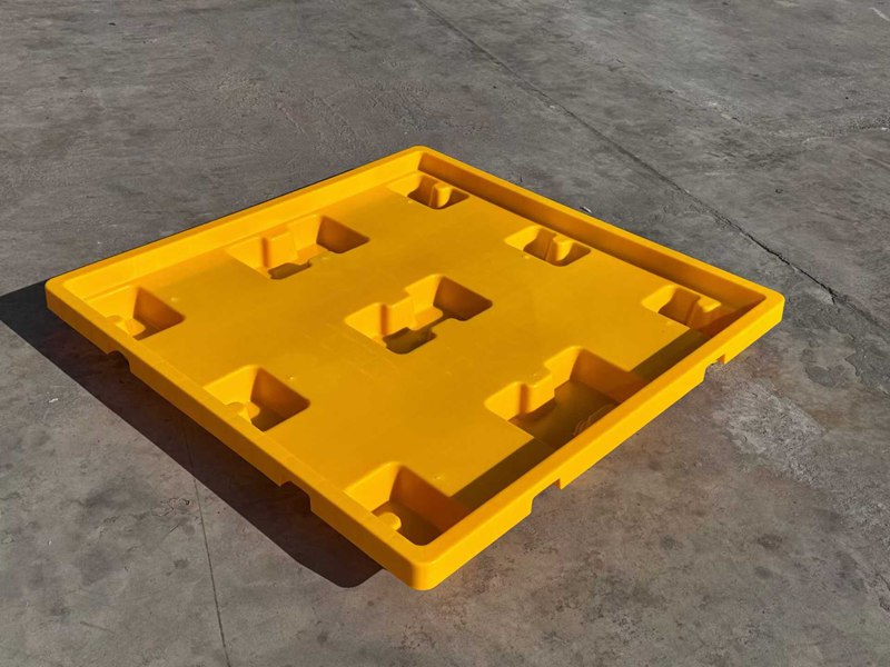 双口/四桶防渗漏塑料托盘(图1)